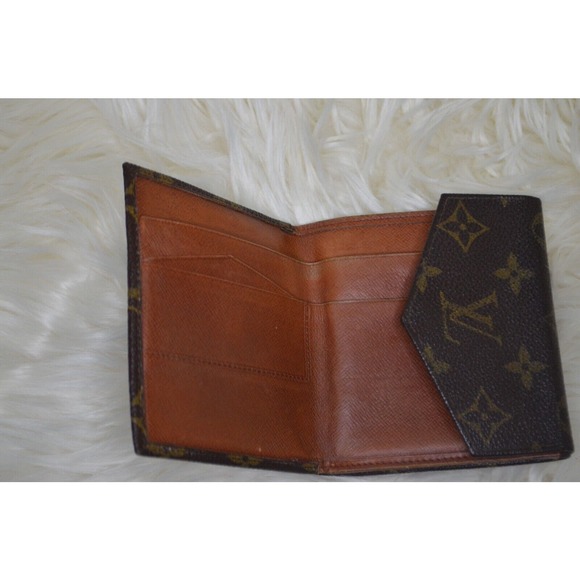 Louis‎ Vuitton Vintage Wallet Trifold Elise Brown Monogram Leather Wallet - Picture 9 of 11